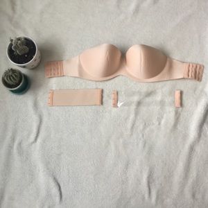 Nude strapless bra